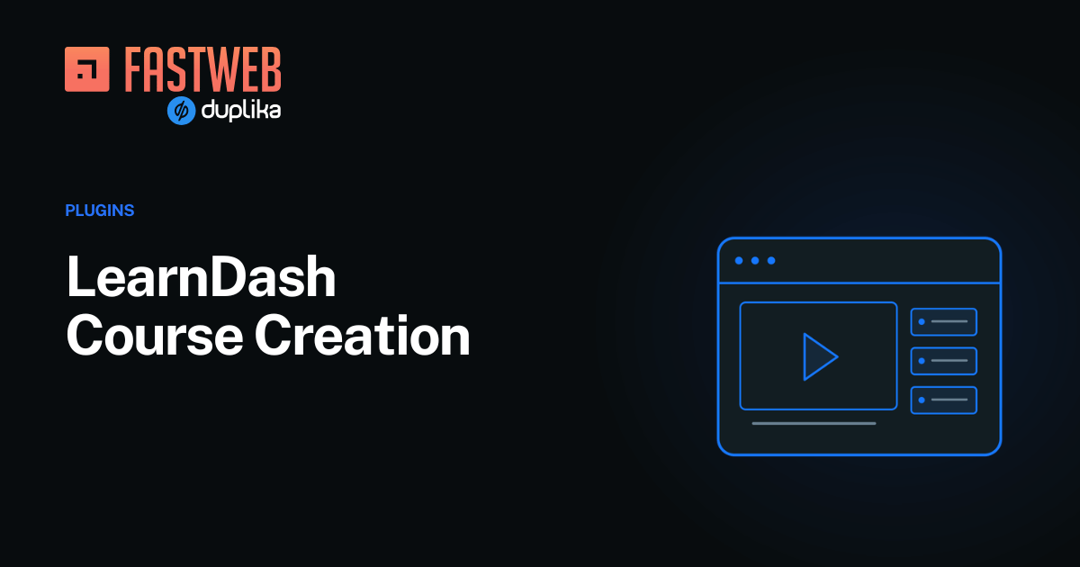 LearnDash Course Creation – FastWeb