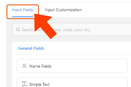 Contact Form Input Fields