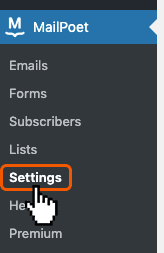 Mailpoet Settings