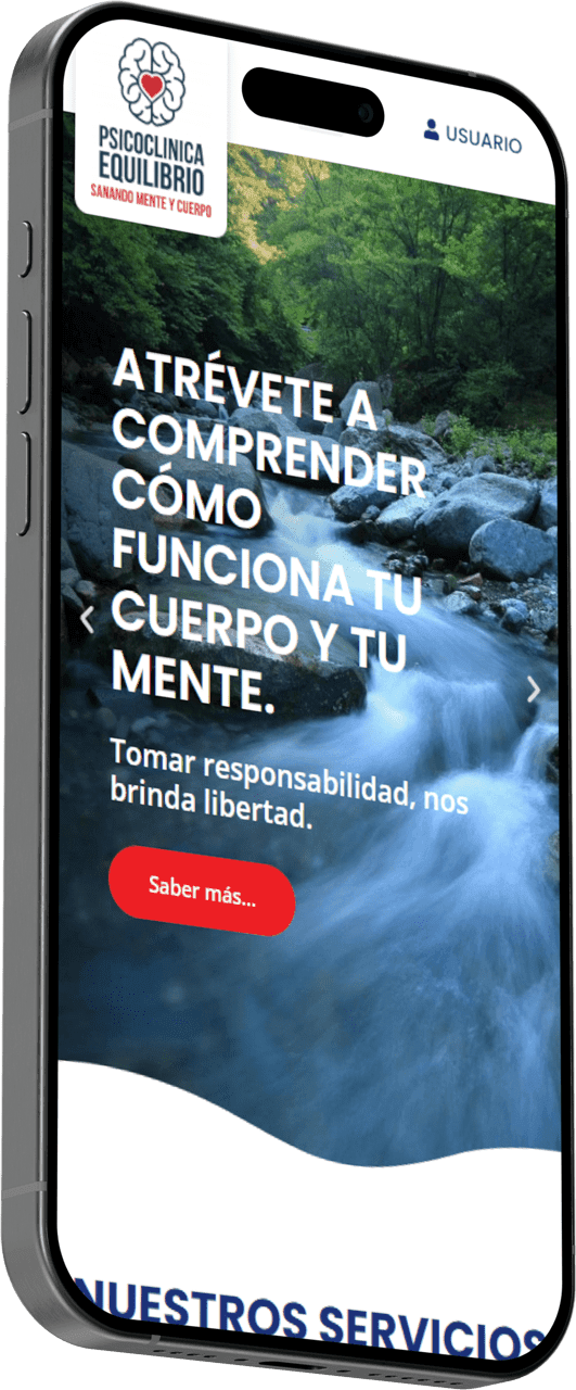 mockup psicoclinica mobile