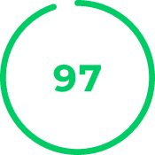 PageSpeed score 97